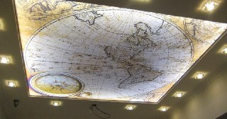 Натяжной потолок с фотопечатью Назрань, цена от 6356 руб.